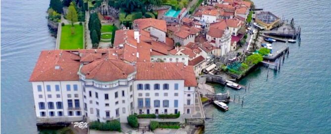 vista aerea isole borromeo