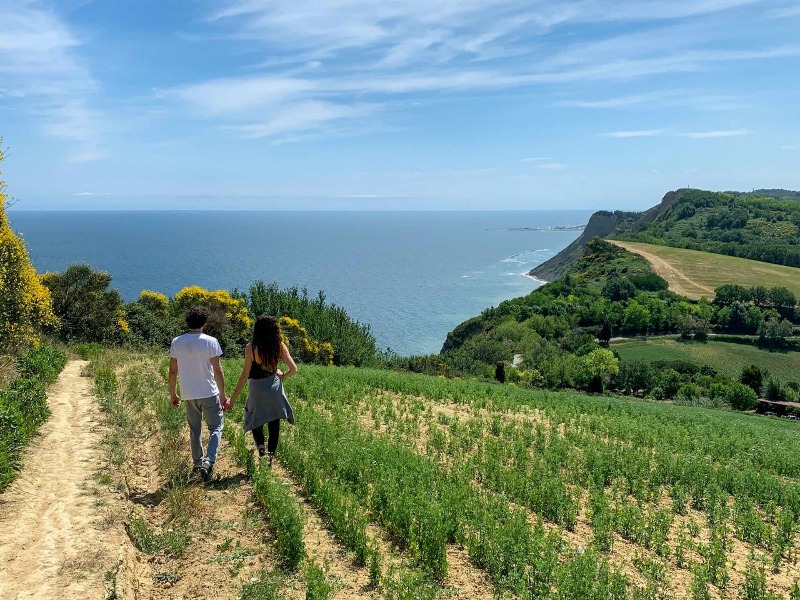 percorsi parco san bartolo marche